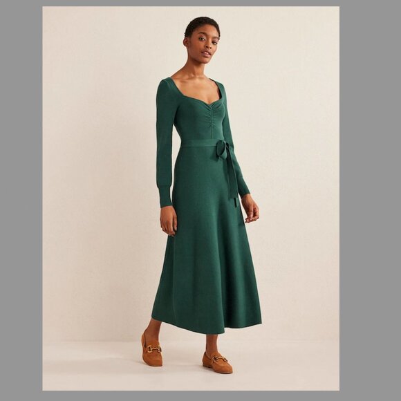 NWOT Sweetheart Midi Knitted Dress Boden - Picture 1 of 8